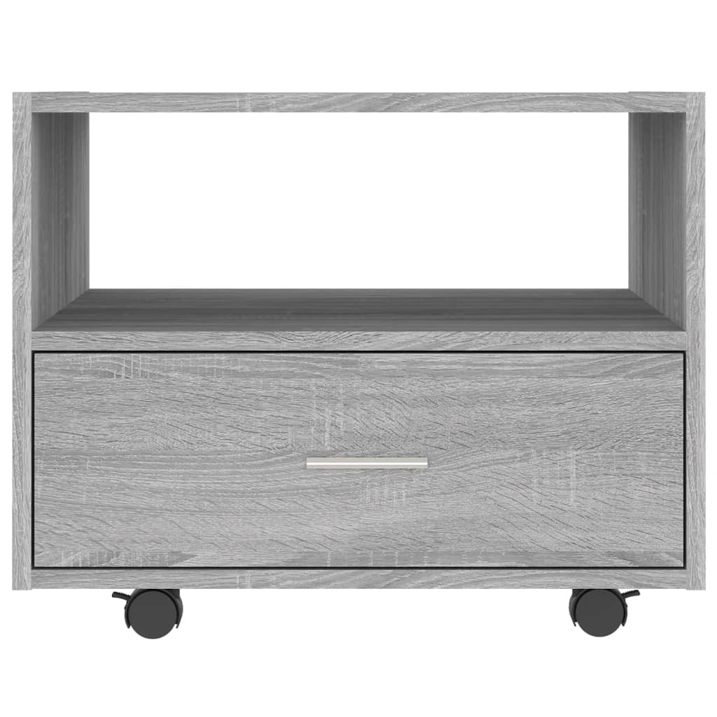 NNEVL Coffee Table Grey Sonoma 55x55x40 cm Engineered Wood-4