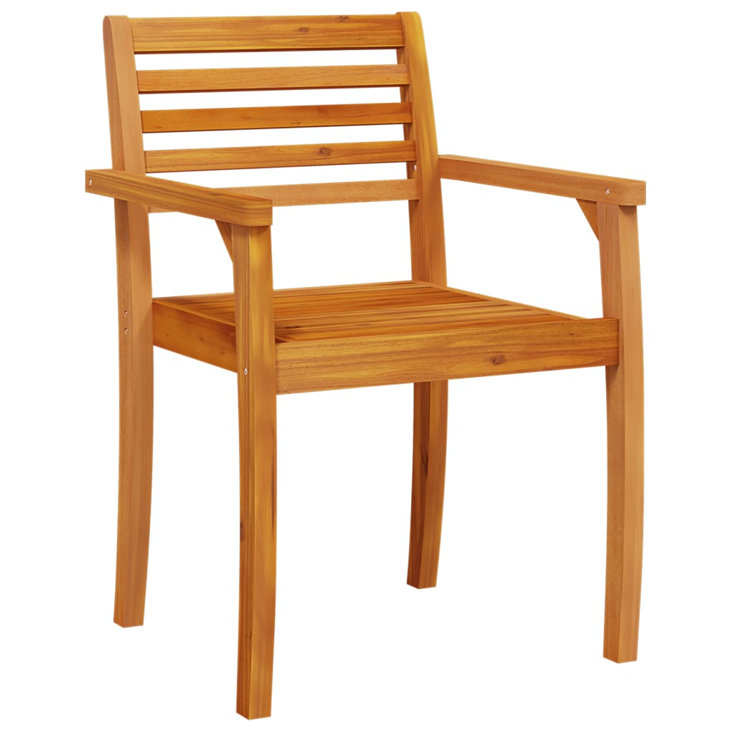 NNEVL Garden Chairs 4 pcs 59x55x85 cm Solid Wood Acacia-3