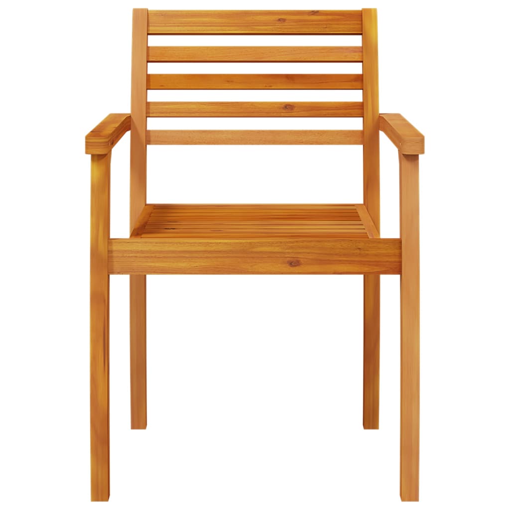 NNEVL Garden Chairs 4 pcs 59x55x85 cm Solid Wood Acacia-4