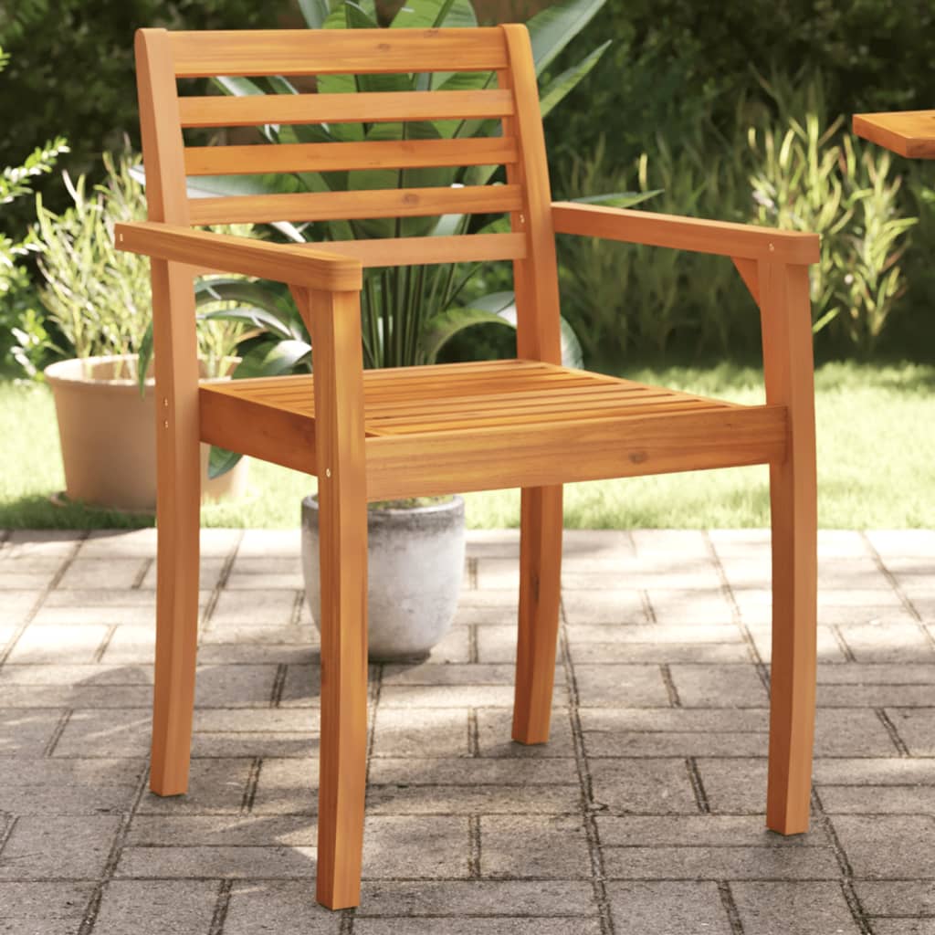 NNEVL Garden Chairs 4 pcs 59x55x85 cm Solid Wood Acacia-0