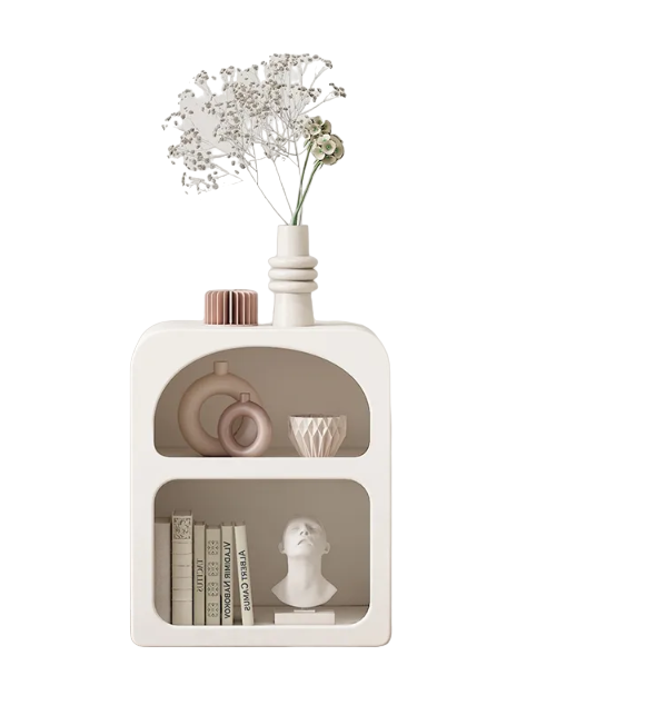 Elegant Bedside Table for Bedroom Makeup and Storage-0