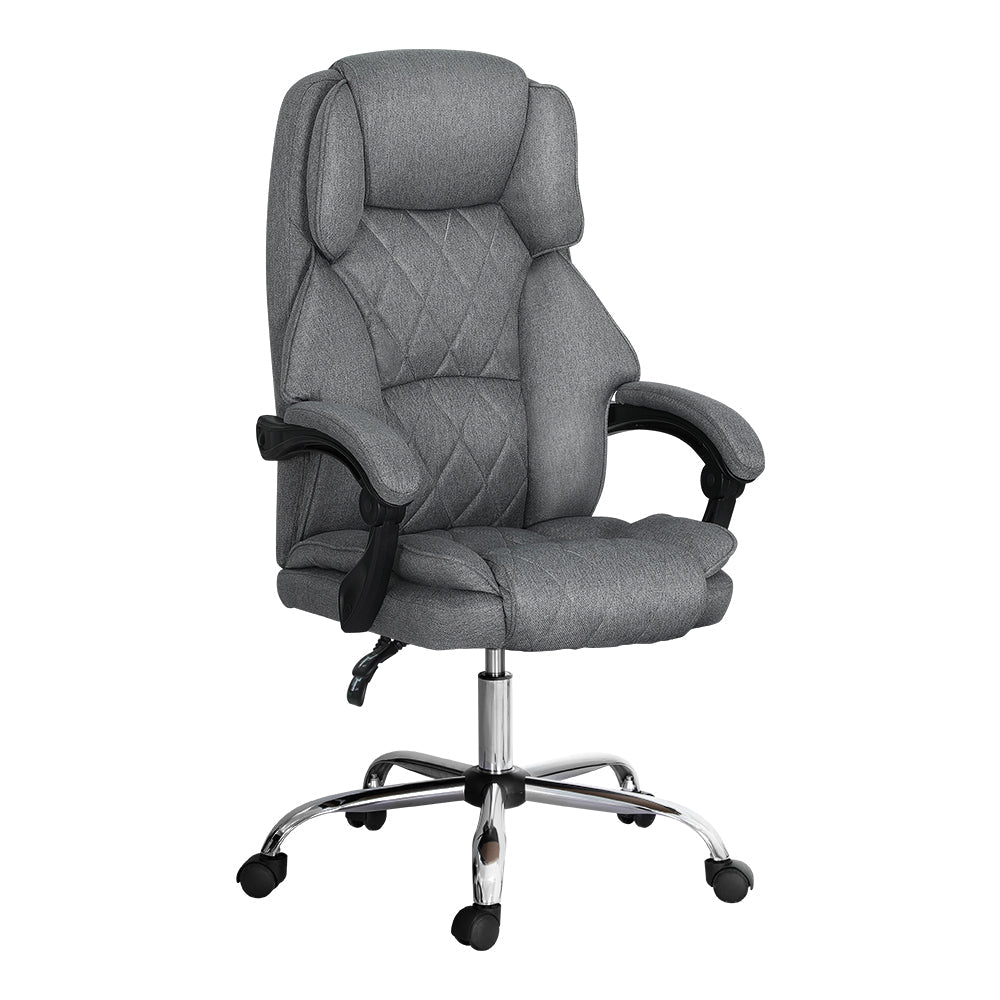 NNEDSZ Executive Office Chair Fabric Recliner Grey-0