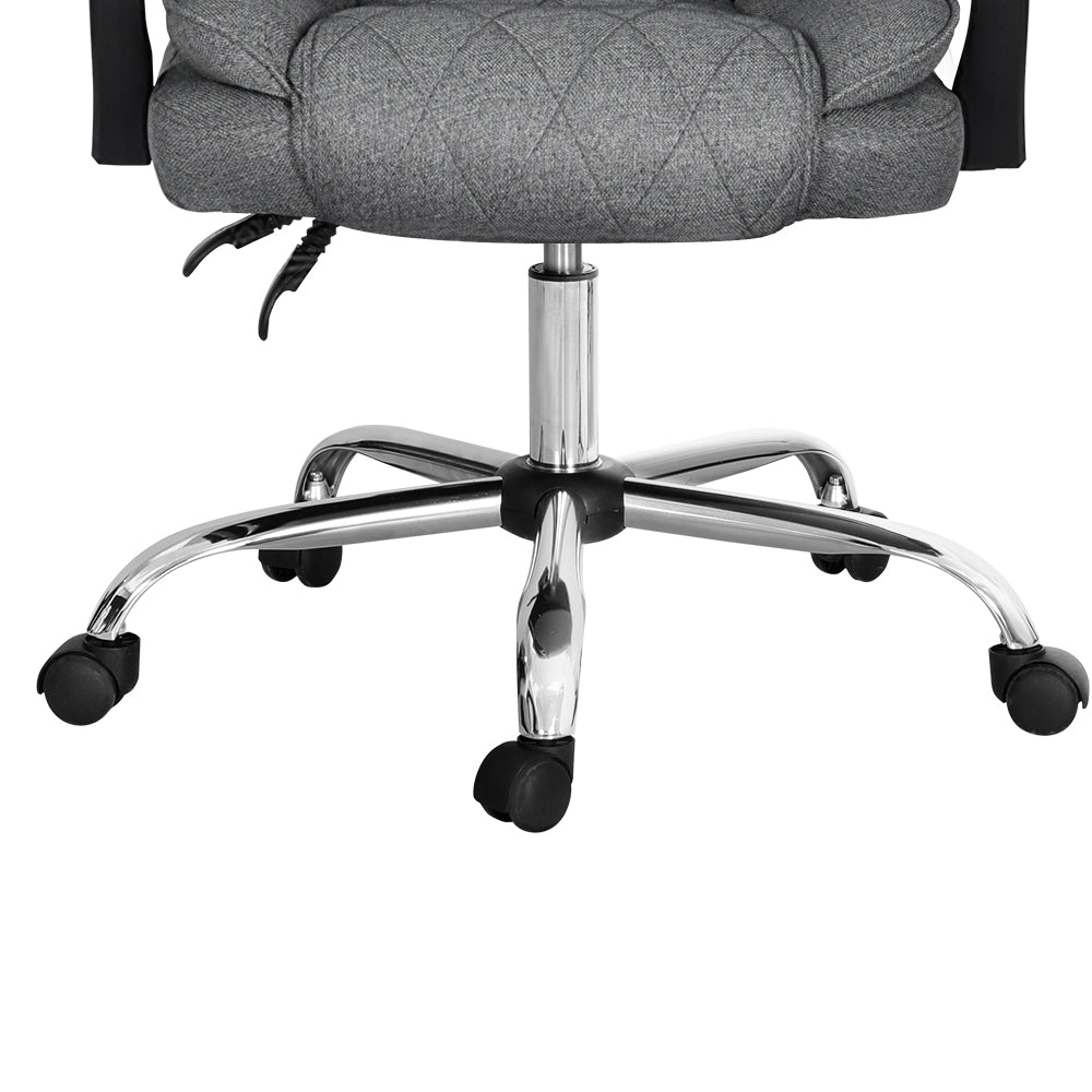 NNEDSZ Executive Office Chair Fabric Recliner Grey-2