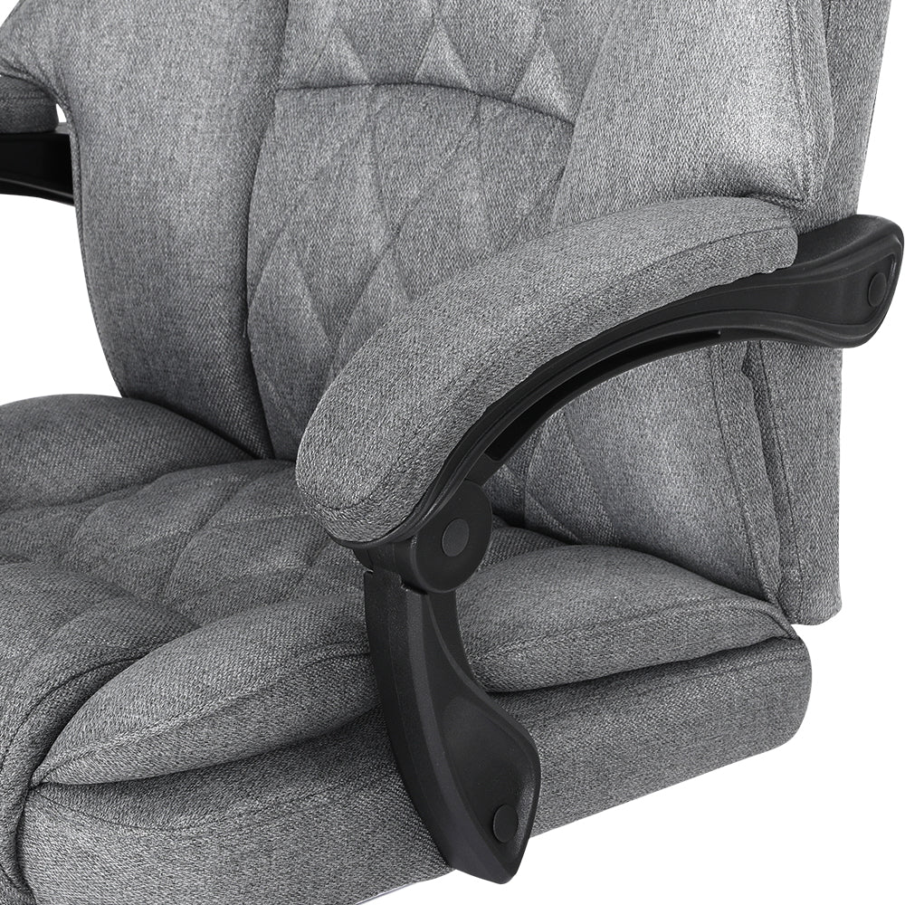 NNEDSZ Executive Office Chair Fabric Recliner Grey-3