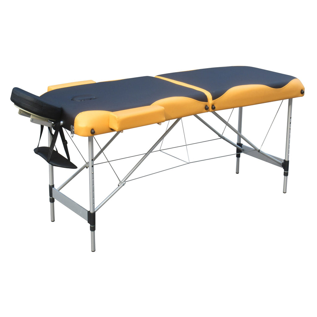 NNEDSZ YES4HOMES 2 Fold Portable Aluminium Massage Table Massage Bed Beauty Therapy-0