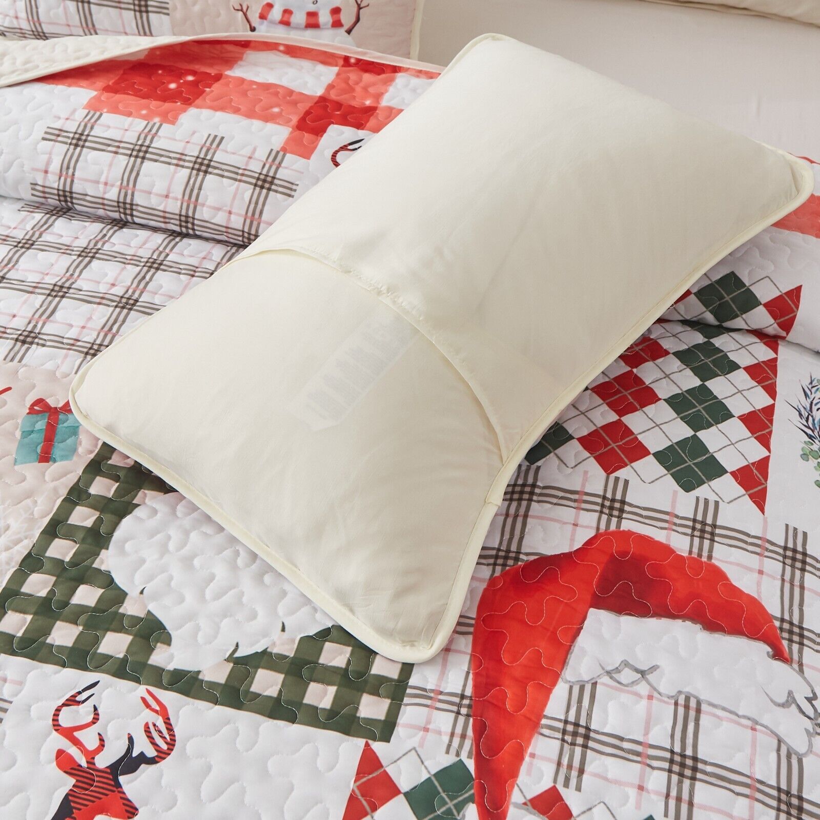 NNEDSZ Ethereal christmas Dreamy Lightweight 3 Pc Bedspread & Pillow Cover Set-3