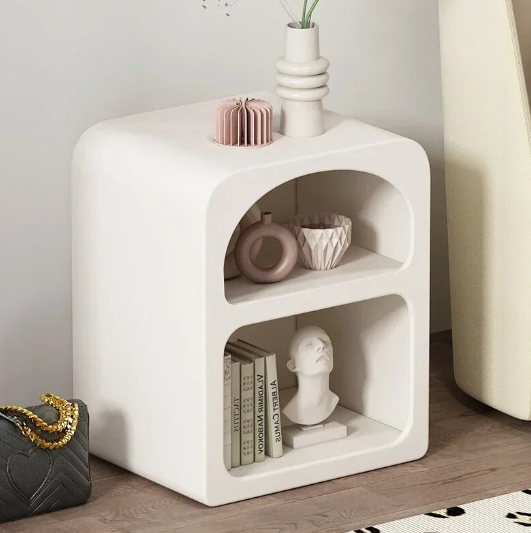 Elegant Bedside Table for Bedroom Makeup and Storage-3