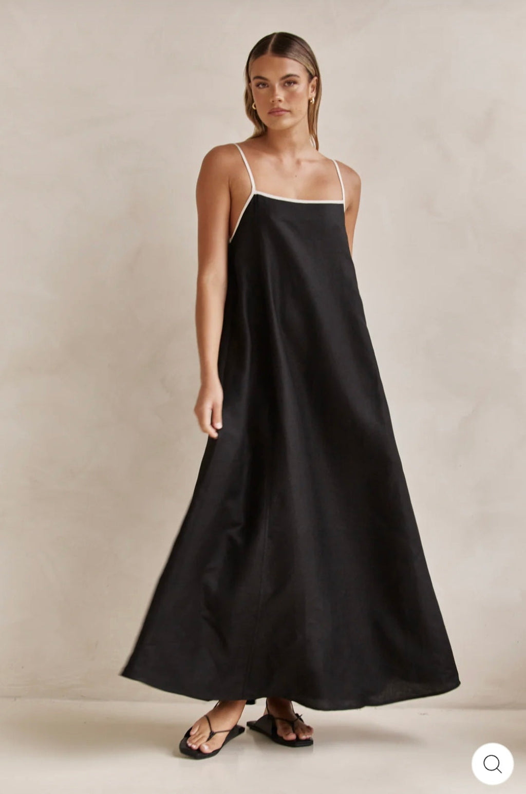 Black & White Cotton Dress | Maxi Dress | Cotton Dress | 100% Organic Cotton-2