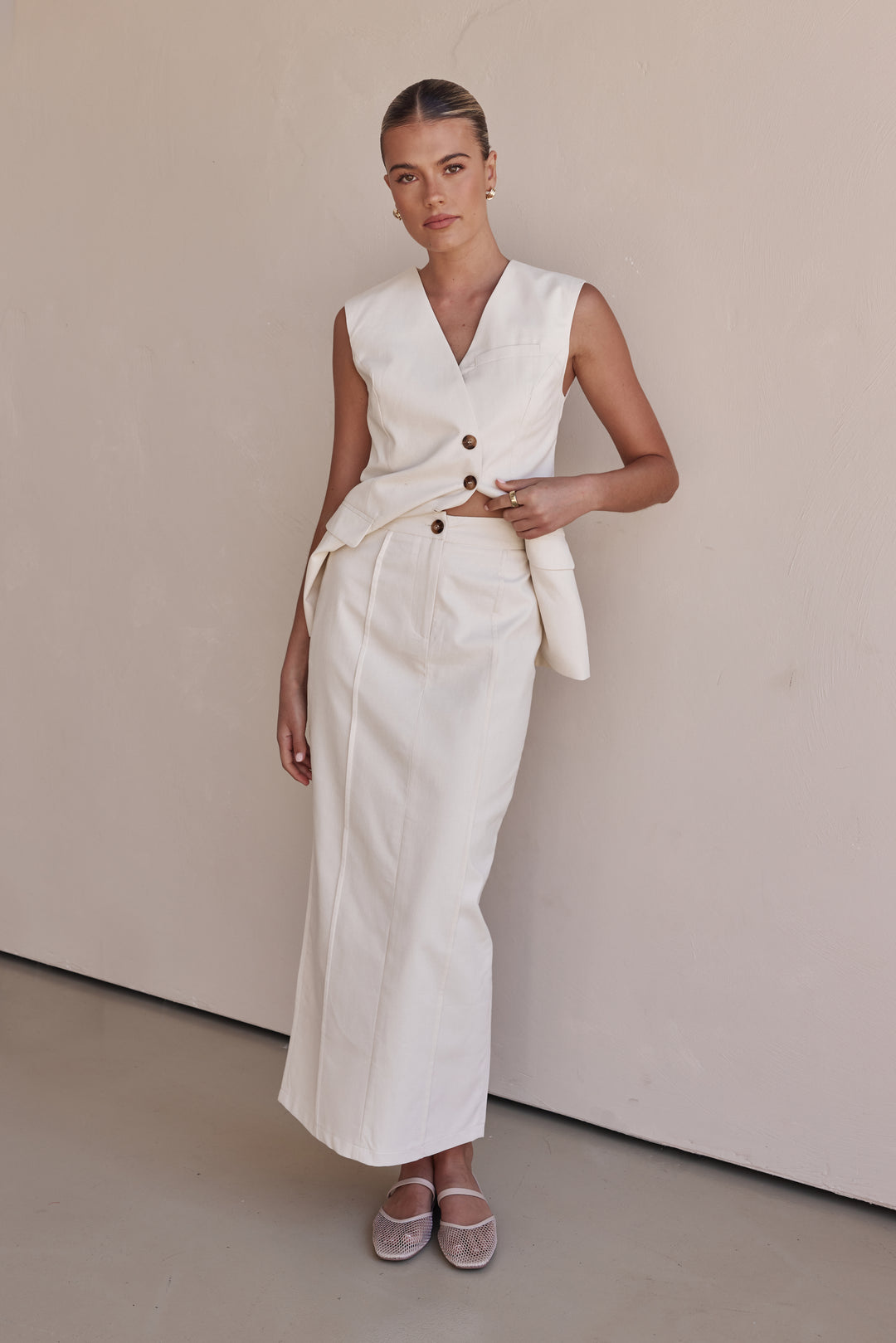 Linen Vest for Women-2